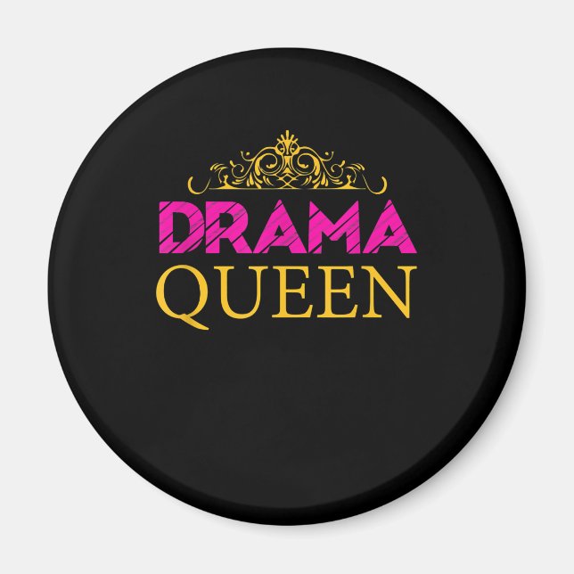 Drama Queen Crown Schauspiel Schauspielerin Broadw Magnet (Vorne)