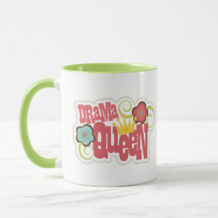 Drama Queen Floral Tasse