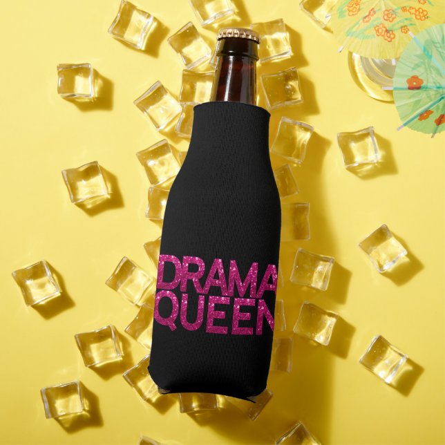 Drama Queen Hot Pink Glitzer Flaschenkühler (In Situ Sommer)
