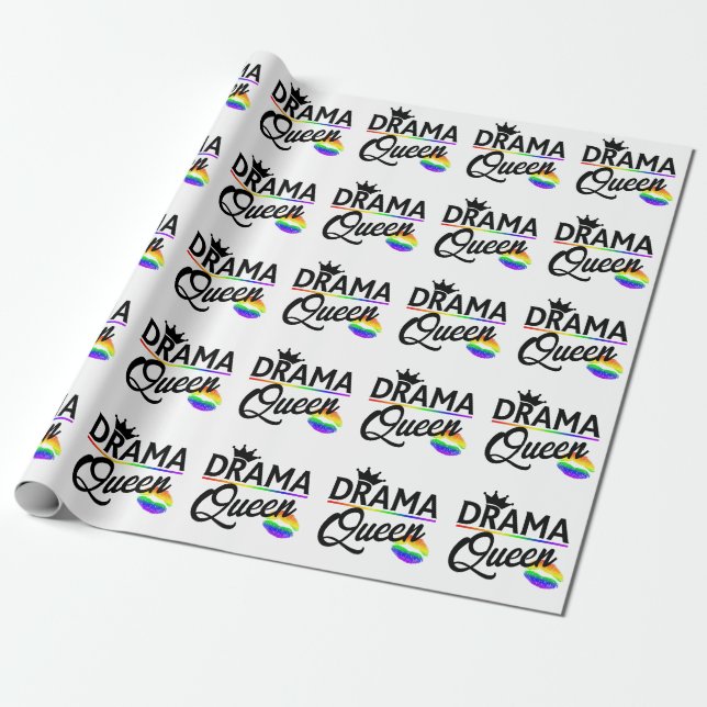 Drama Queen | LGBTQ Pride  Geschenkpapier (Ungerollt)