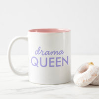 Drama Queen | Moderne Lila Giro Quote Art
