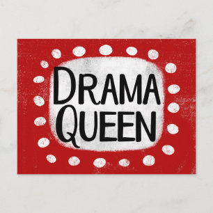 Drama Queen Postcard Postkarte