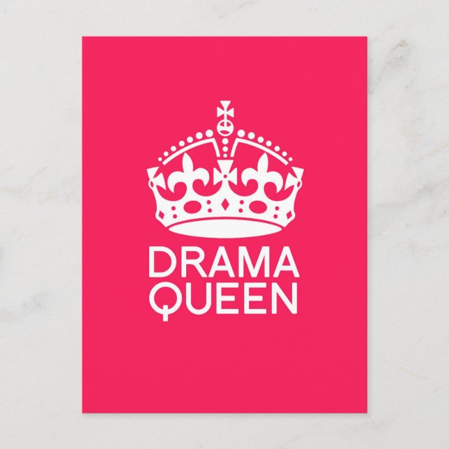Drama Queen Postkarte (Vorderseite)