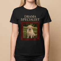 Drama-Spezialist Lustiges individuelles Hunde-Foto