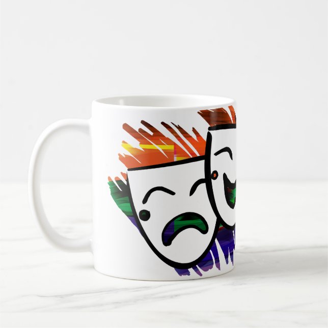 Drama: Spritzen der Farbe Kaffeetasse (Links)