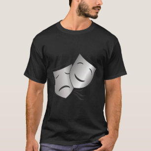 Drama Theater Masken Comedy und Tragedy 2 T-Shirt