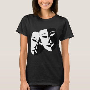 Drama Theater Masken Comedy und Tragedy T-Shirt