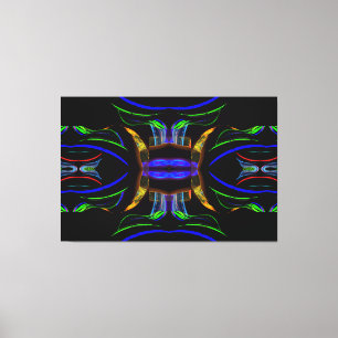 Dramakomplex Schwarze Moderne Kunst 12 Leinwanddruck