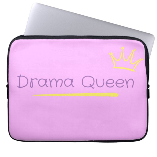 Dramakönigin Laptopschutzhülle (Vorderseite)