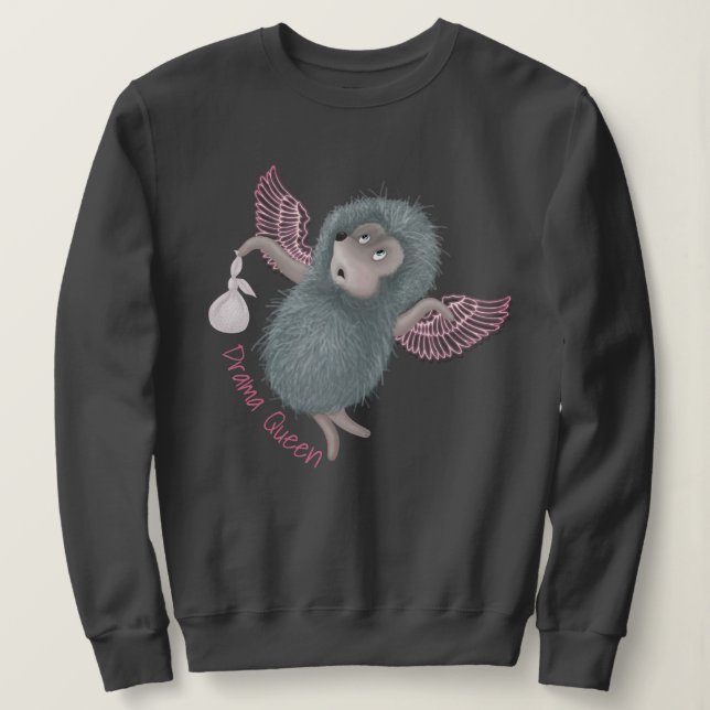 Dramakönigin Sweatshirt (Design vorne)
