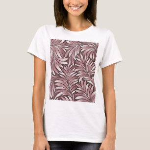 Dramatische Blätter in Mulberry durch die weiße Pa T-Shirt