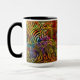 Dramatische Farbe des Zebra-Musters Tasse