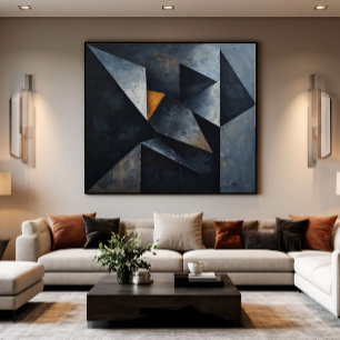 Dramatische geometrische Komposition Leinwanddruck