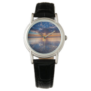 Dramatische Jahreszeit, Sonnenuntergang, CA Armbanduhr