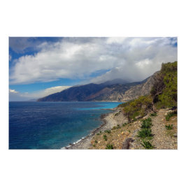 Dramatische Küste auf Kreta, Griechenland Fotodruck