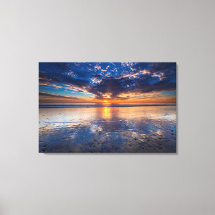 Dramatische Meereslandschaft, Sonnenuntergang, CA Leinwanddruck