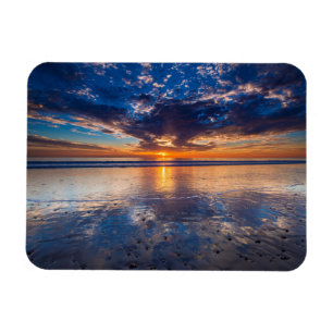 Dramatische Meereslandschaft, Sonnenuntergang, CA Magnet