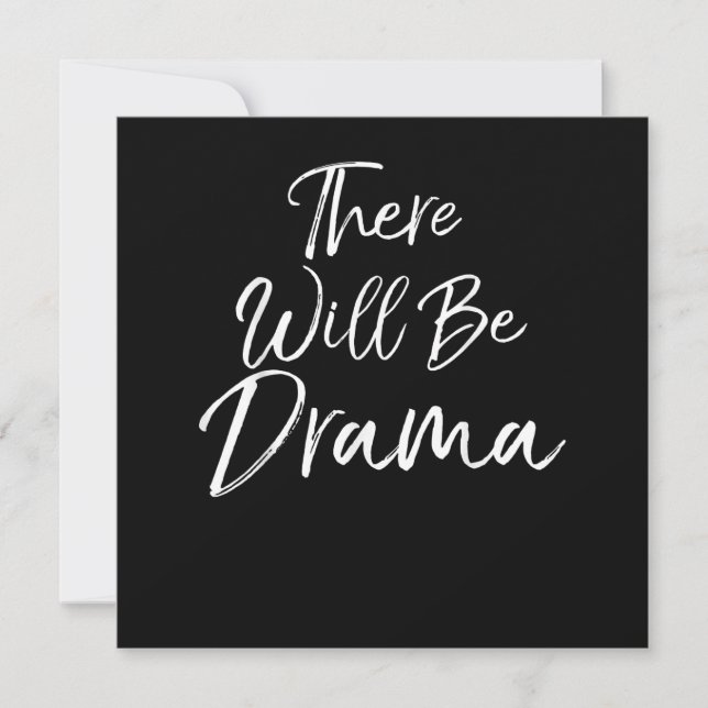 Dramatische Schauspiel-Zitate-Akteure sind dramati Dankeskarte (Vorderseite)