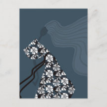 Dramatische Silhouette Elegante Glamour-Modekunst