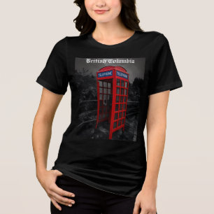 Dramatische Telefonkabinen-Fotografie Reise Urban Tri-Blend Shirt