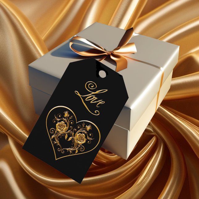 Dramatische und elegante Gold-Rose Geschenkanhänger (Von Creator hochgeladen)