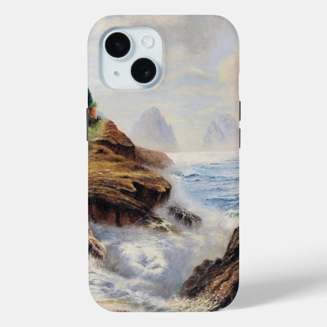 Dramatische Waves Pfund eine felsige Küste Case-Mate iPhone Hülle (Rückseite)