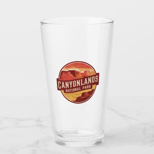 Dramatische Wüste des Canyonlands-Nationalparks Glas (Vorderseite)