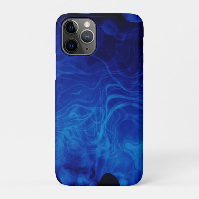 Dramatischer Abstrakter Muster Electric Blue Storm Case-Mate iPhone Hülle (Rückseite)
