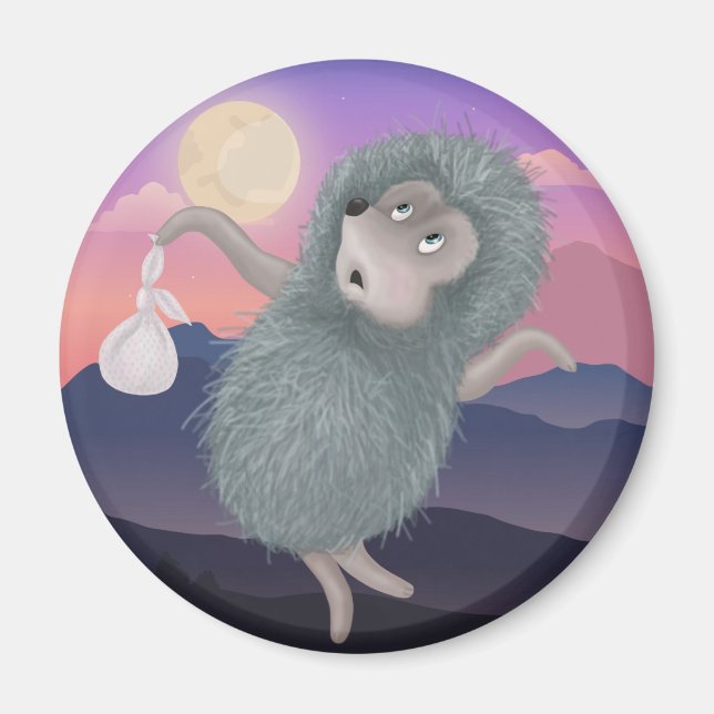 Dramatischer Igel Magnet (Vorne)