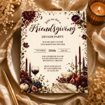 Dramatischer Moody Autumn Friendsgiving