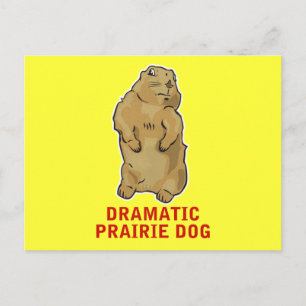 Dramatischer Prairie Dog Postkarte