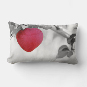 Dramatischer Red Heart Shape Apple Lendenkissen