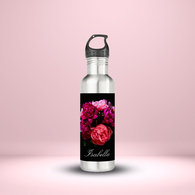 Dramatischer Rosa- und Lila Name Edelstahlflasche (Von Creator hochgeladen)