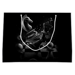 Dramatischer Schachkampf - Ritter gegen Pferd Große Geschenktüte