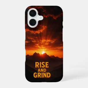 Dramatischer Sonnenaufgang 'Aufstieg und Windstoß' iPhone 16 Hülle