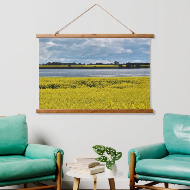 Dramatischer Streatham Beauty Wandteppich Mit Holzrahmen (Wohnzimmer)