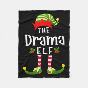 Dramatischer Weihnachtself passendes Schlafanzug X Fleecedecke