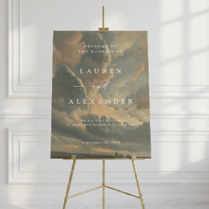 Dramatischer Wolkenlandschaft-Kunst-Hochzeits-Will Poster