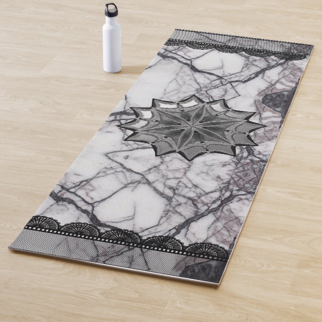 Dramatischer Yoga-Marmor Yogamatte (Beispiel)