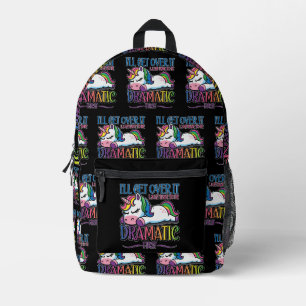 Dramatisches Einhorn Bedruckter Rucksack
