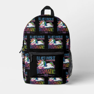 Dramatisches Einhorn Bedruckter Rucksack