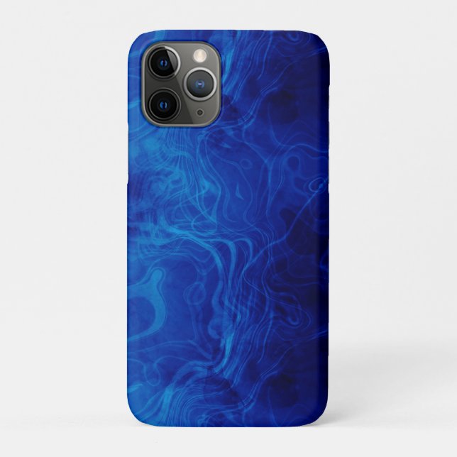 Dramatisches elektrisch-blaues Muster Case-Mate iPhone Hülle (Rückseite)