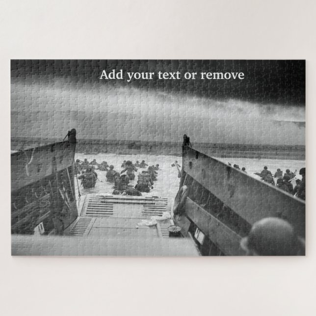 Dramatisches Foto, von D-Day-Normandie-Landungen, (Horizontal)