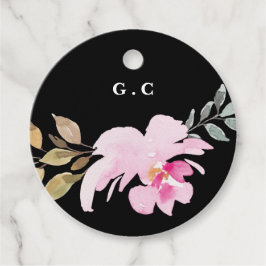 Dramatisches Hochzeitsgeschenk für Wasserfarben Geschenkanhänger