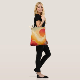 Dramatisches Rotes Sonnenbild Tasche