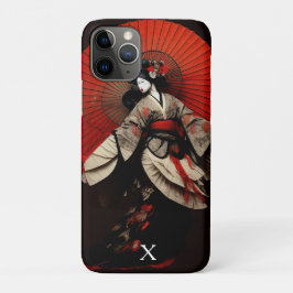 Dramatisches Schwarz-Rot-Kabuki-Theater Case-Mate iPhone Hülle