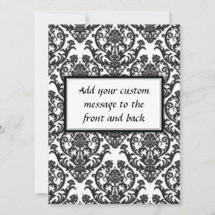 Dramatisches Schwarzes Damaskmuster