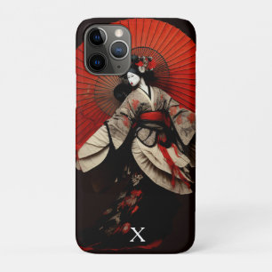Dramatisches Schwarzes und Rotes Kabuki-Theater  Case-Mate iPhone Hülle