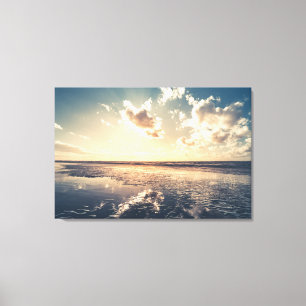 Dramatisches Sonnenuntergang-Foto Leinwanddruck