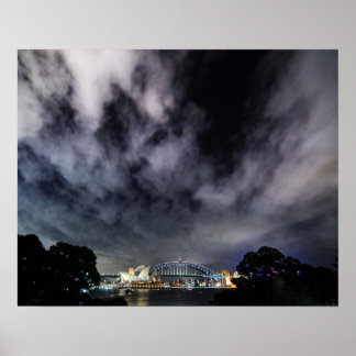 Dramatisches Sydney Harbour Skyscapes Poster